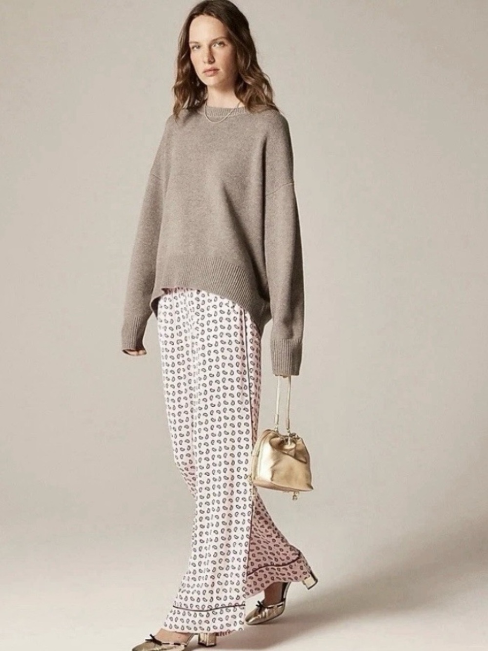 J Crew Womens Paisley Printed Cosmo Pants - Pink/Burgundy